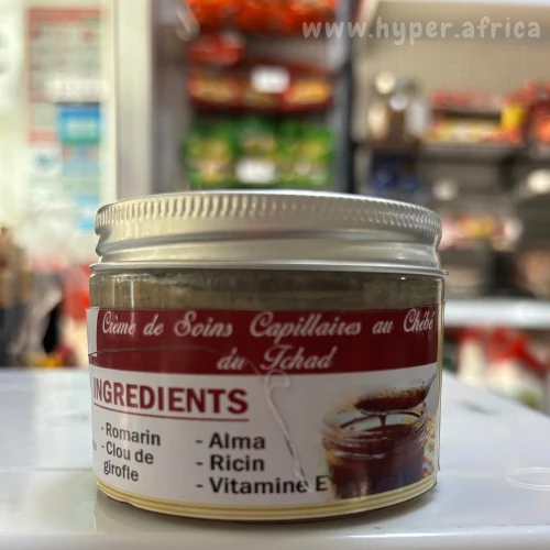 🌿 Crème de Soin Capillaire au Chébé du Tchad – Fortifiant & Hydratant | 100% Naturelle – 150 ml